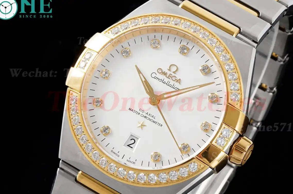 Constellation 39mm SS YG White Dia ASWF A8800