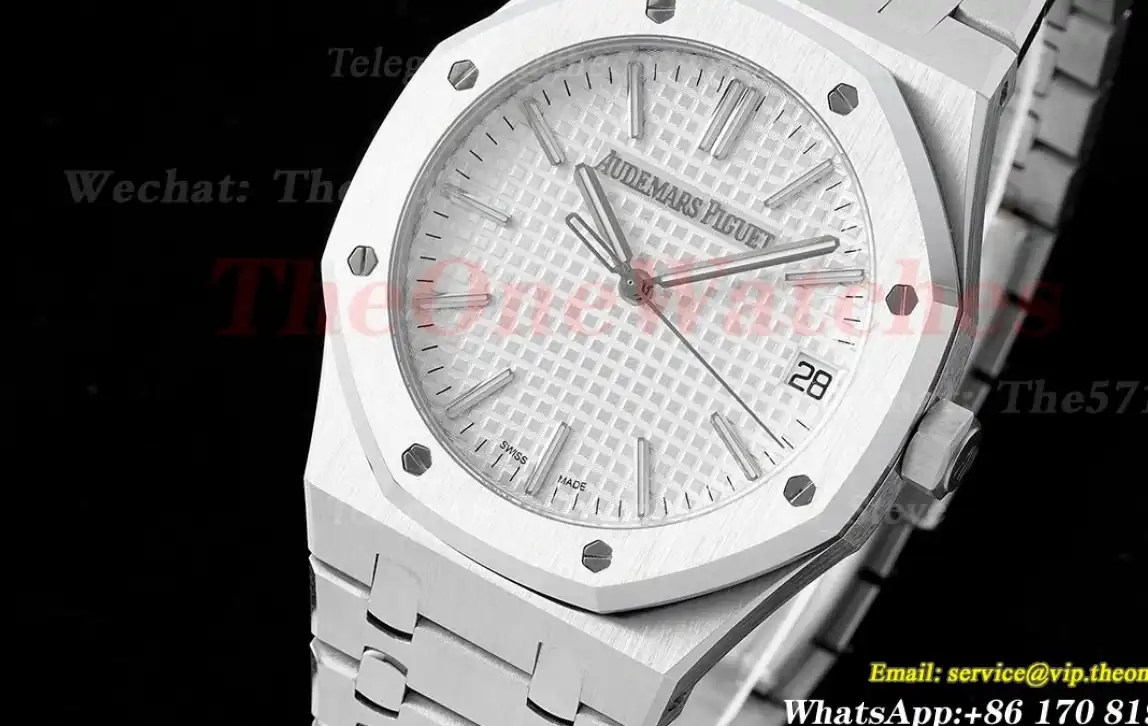 Royal Oak 41mm 15510 SS SS White Dial SF A4302 Super Clone