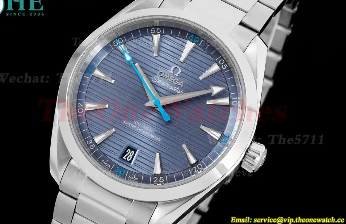 Aqua Terra 150m 41mm Master SS SS Blue Dial VSF A8900 Super Clone