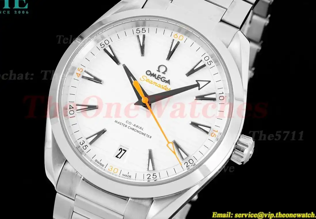 Aqua Terra 150m 41mm Master SS SS White Dial VSF A8900 Super Clone