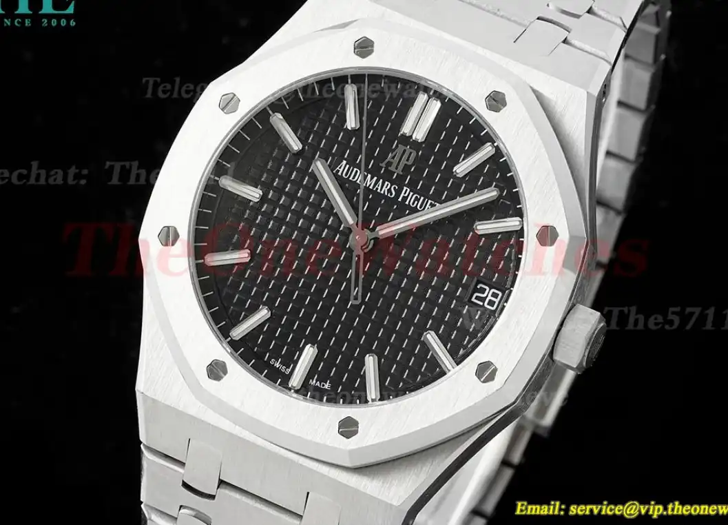 Royal Oak 41mm 15500 SS SS Black Dial SF A4302 Super Clone