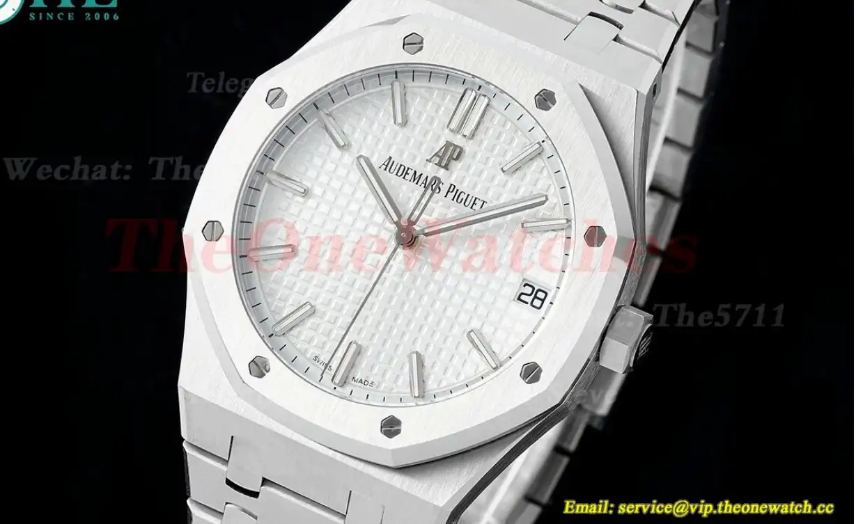 Royal Oak 41mm 15500 SS SS White Dial SF A4302 Super Clone