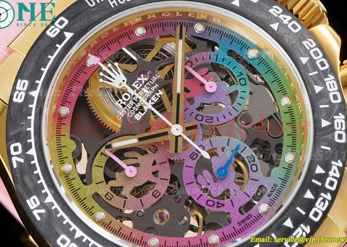 Daytona Blaken Rainbow 40mm RG RU Skeleton Dial N6F DD4130