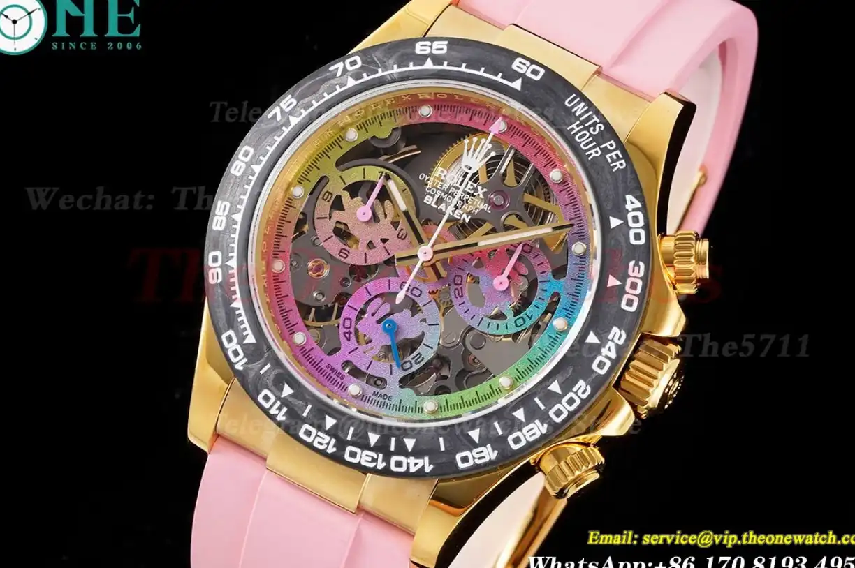 Daytona Blaken Rainbow 40mm RG RU Skeleton Dial N6F DD4130