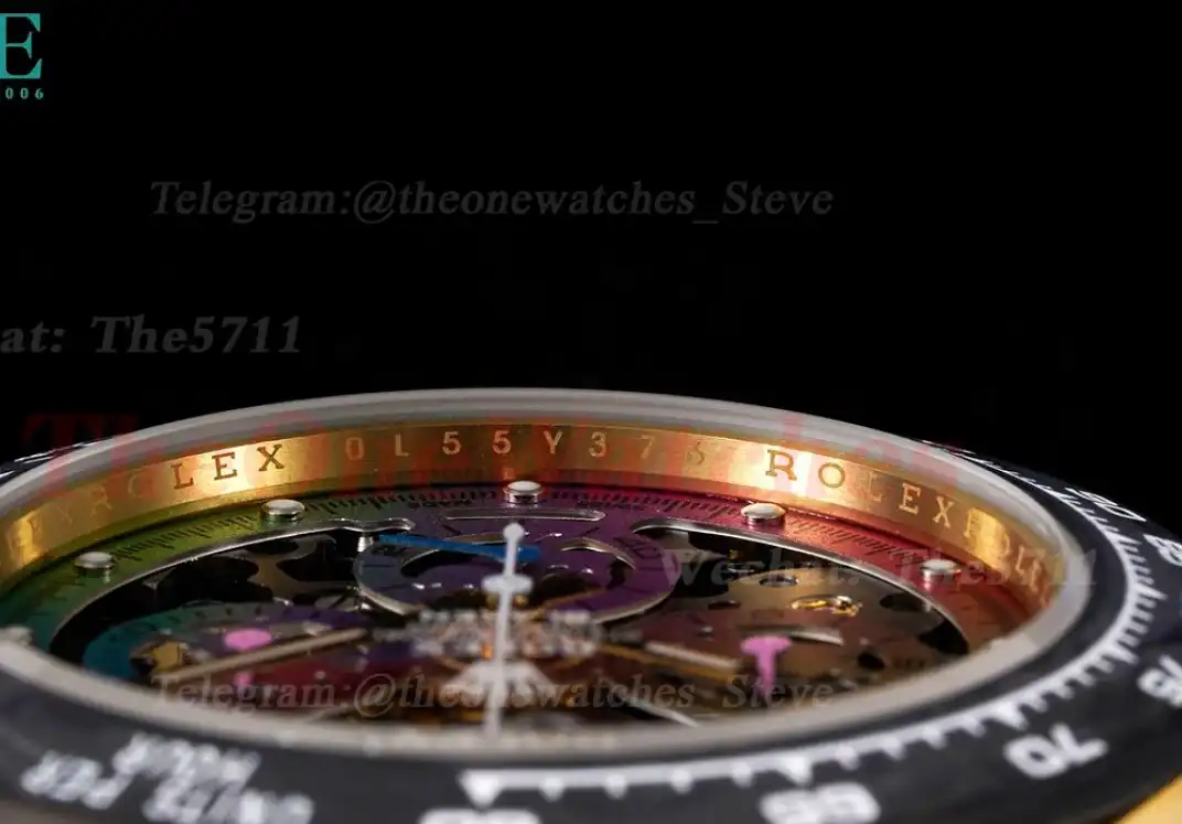 Daytona Blaken Rainbow 40mm RG RU Skeleton Dial N6F DD4130