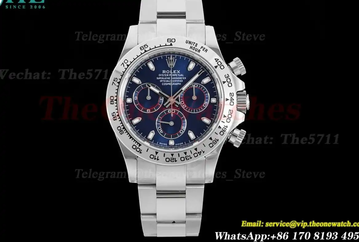 Daytona 116509 40mm Blue Dial SS SS BTF SA4130