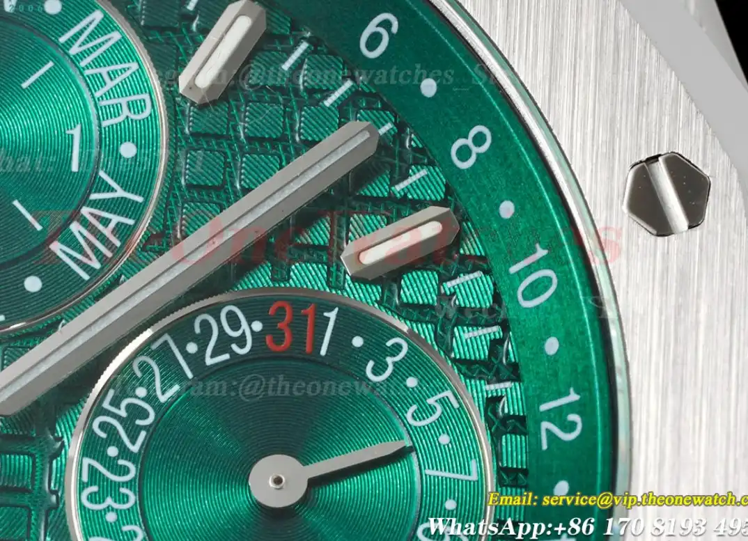 Royal Oak Perpetual Cal 26574 SS SS Green APSF A5134