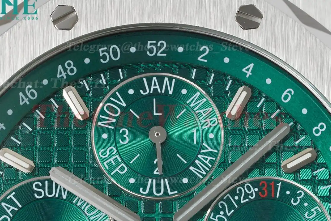 Royal Oak Perpetual Cal 26574 SS SS Green APSF A5134