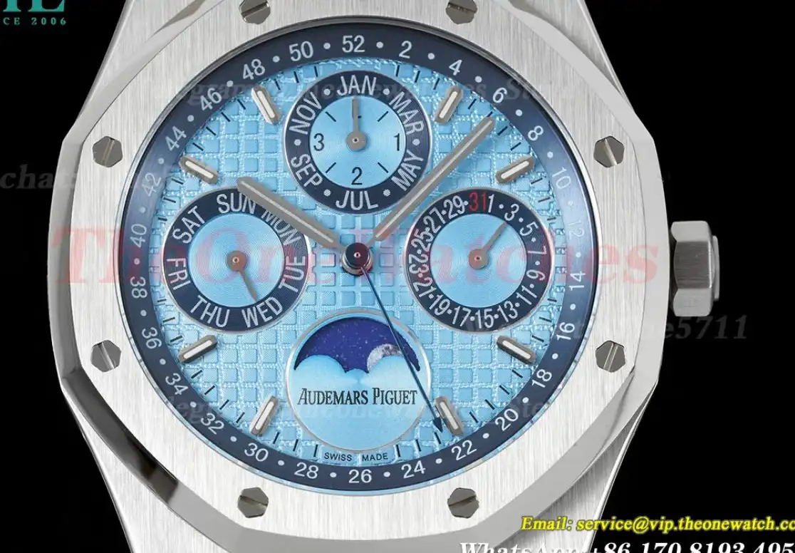 Royal Oak Perpetual Cal 26574 SS SS Ice blue APSF A5134