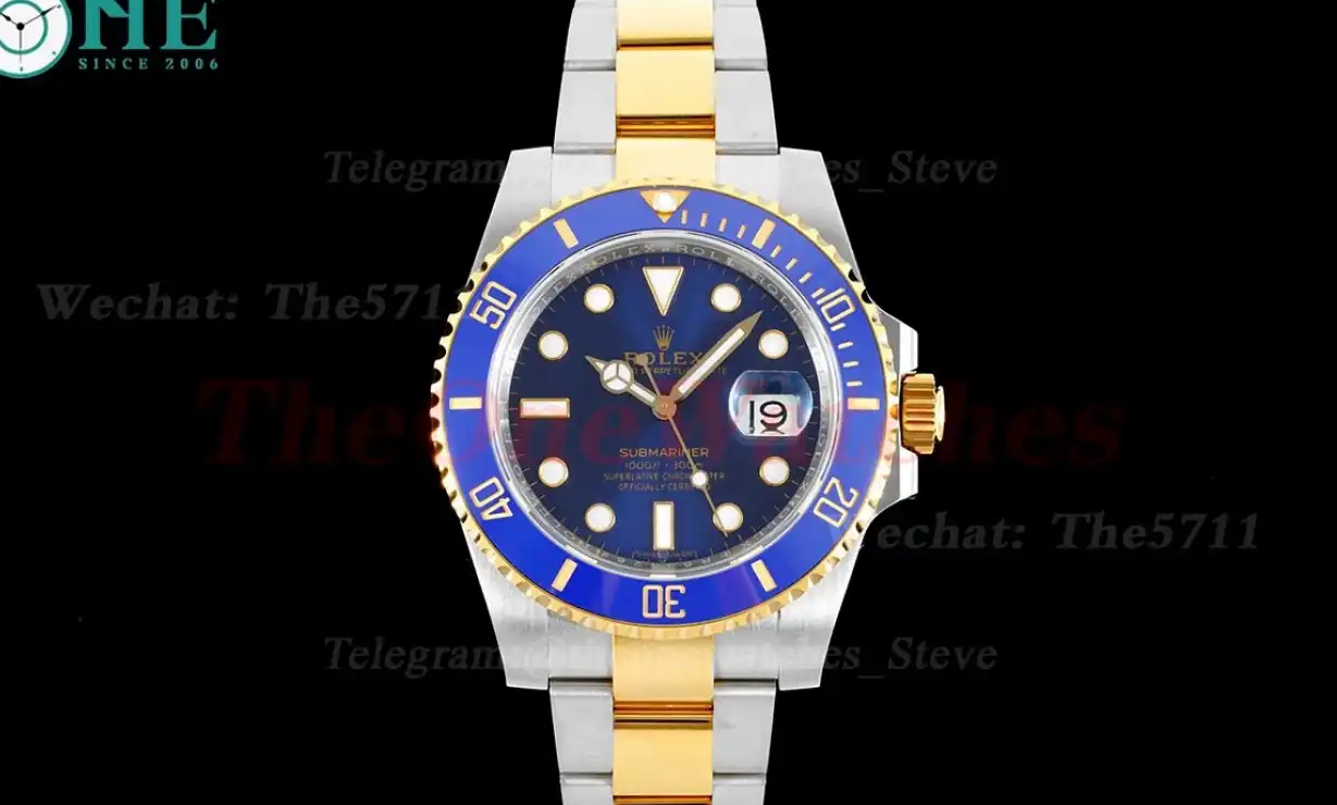 Submariner 116613LB 40mm 904L YG SS Blue Dial EWF VR3135