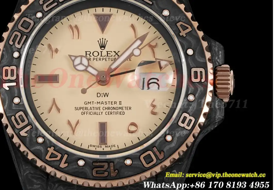 GMT Master II DIW 40mm Num FC NY Cream Arab DIWF A3285