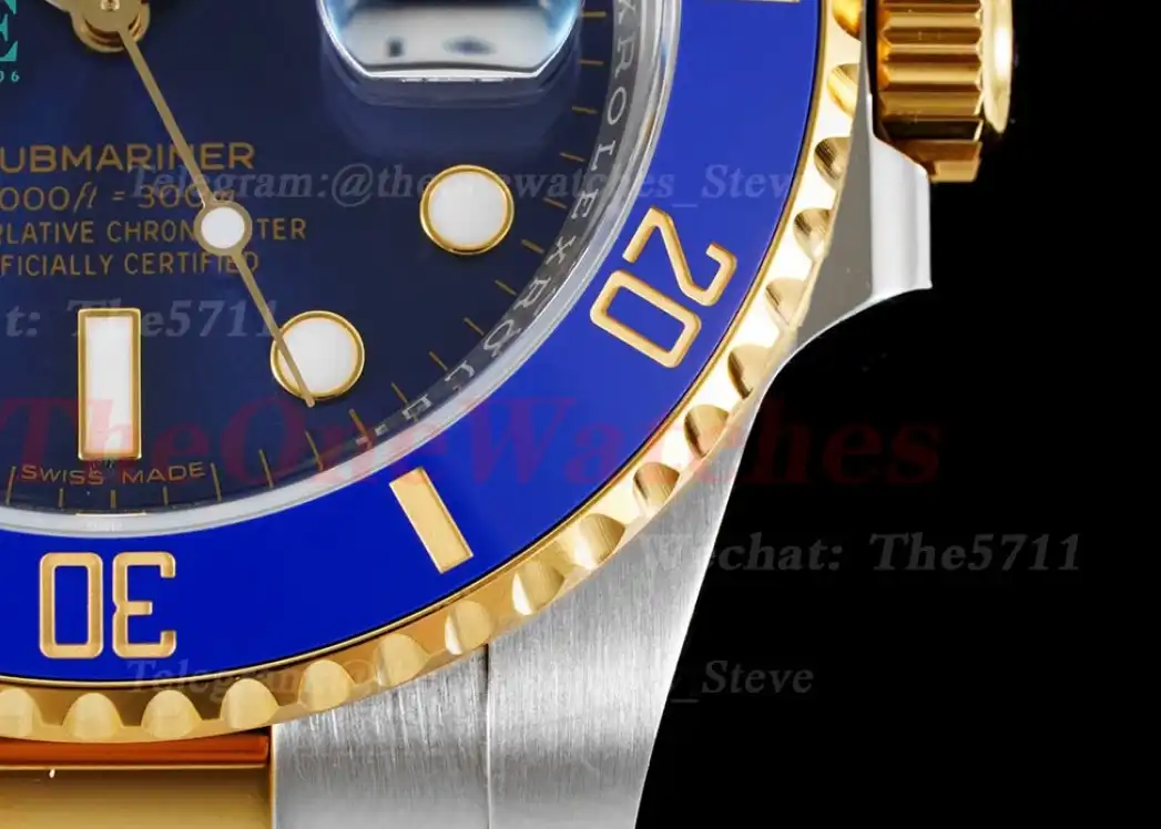 Submariner 116613LB 40mm 904L YG SS Blue Dial EWF VR3135