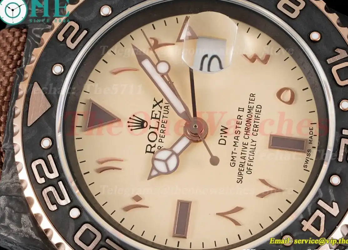 GMT Master II DIW 40mm Num FC NY Cream Arab DIWF A3285