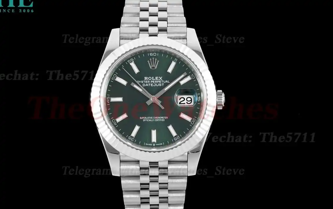 Datejust 126334 41mm Jub SS SS Green Stk VSF VS3235