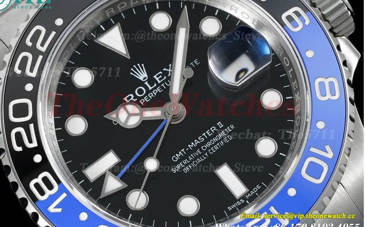 GMT Master II 116710 BLNR Black Blue Ceramic 904L Steel APSF Black Dial VR3186