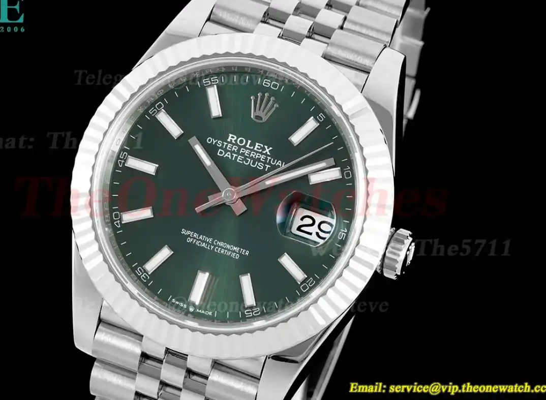 Datejust 126334 41mm Jub SS SS Green Stk VSF VS3235