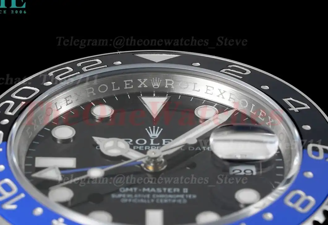 GMT Master II 116710 BLNR Black Blue Ceramic 904L Steel APSF Black Dial VR3186