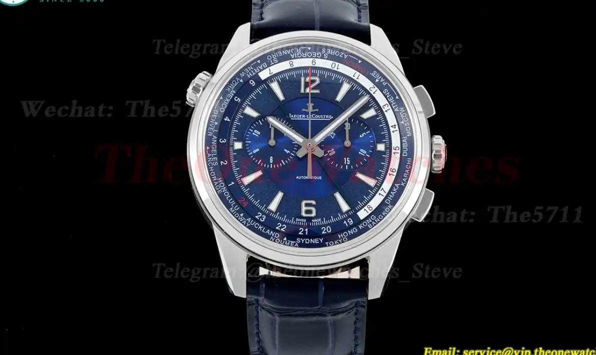 Polaris World Time Chrono SS LE Blue HKF A7750