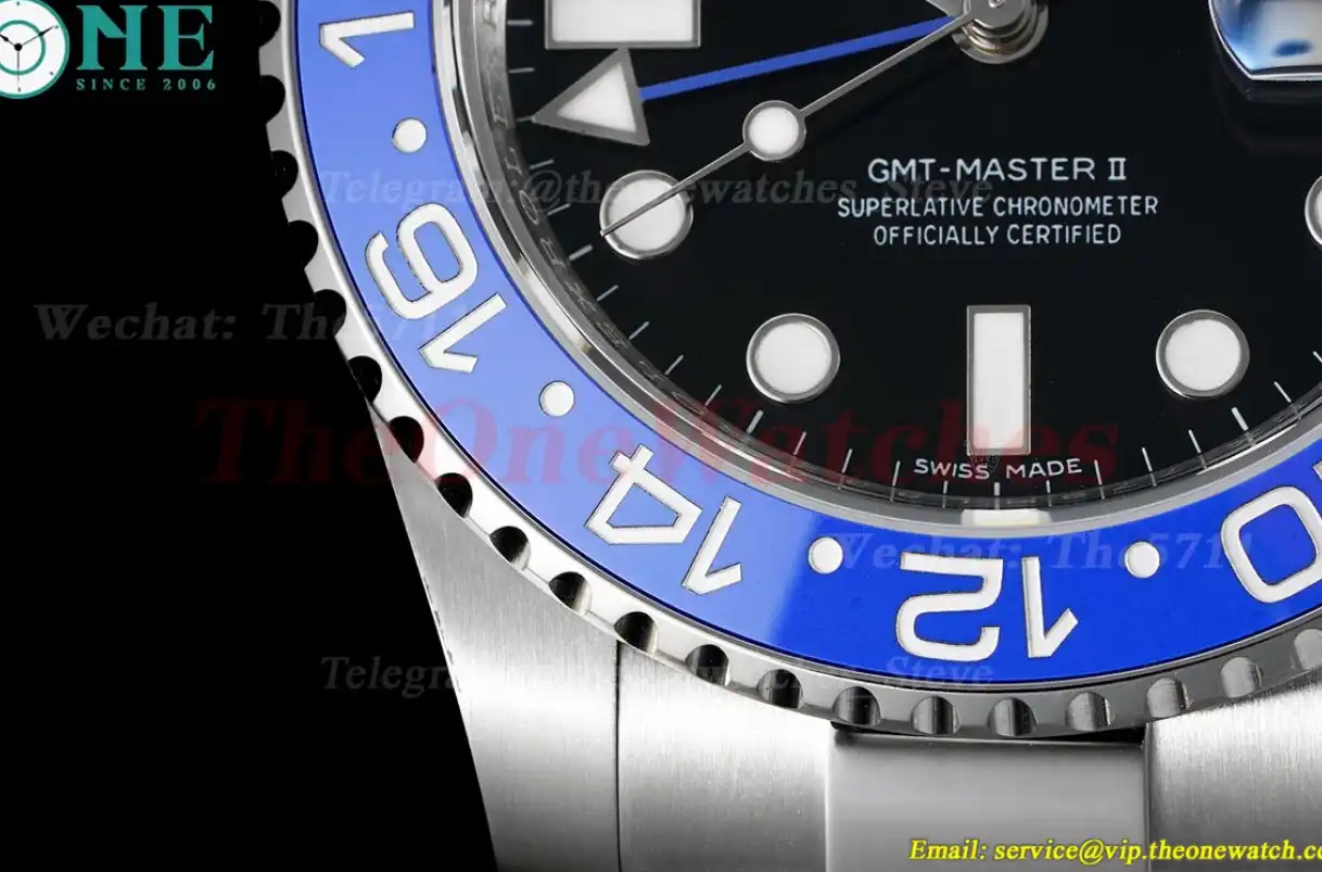 GMT Master II 116710 BLNR Black Blue Ceramic 904L Steel APSF Black Dial VR3186