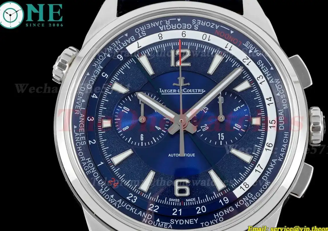 Polaris World Time Chrono SS LE Blue HKF A7750