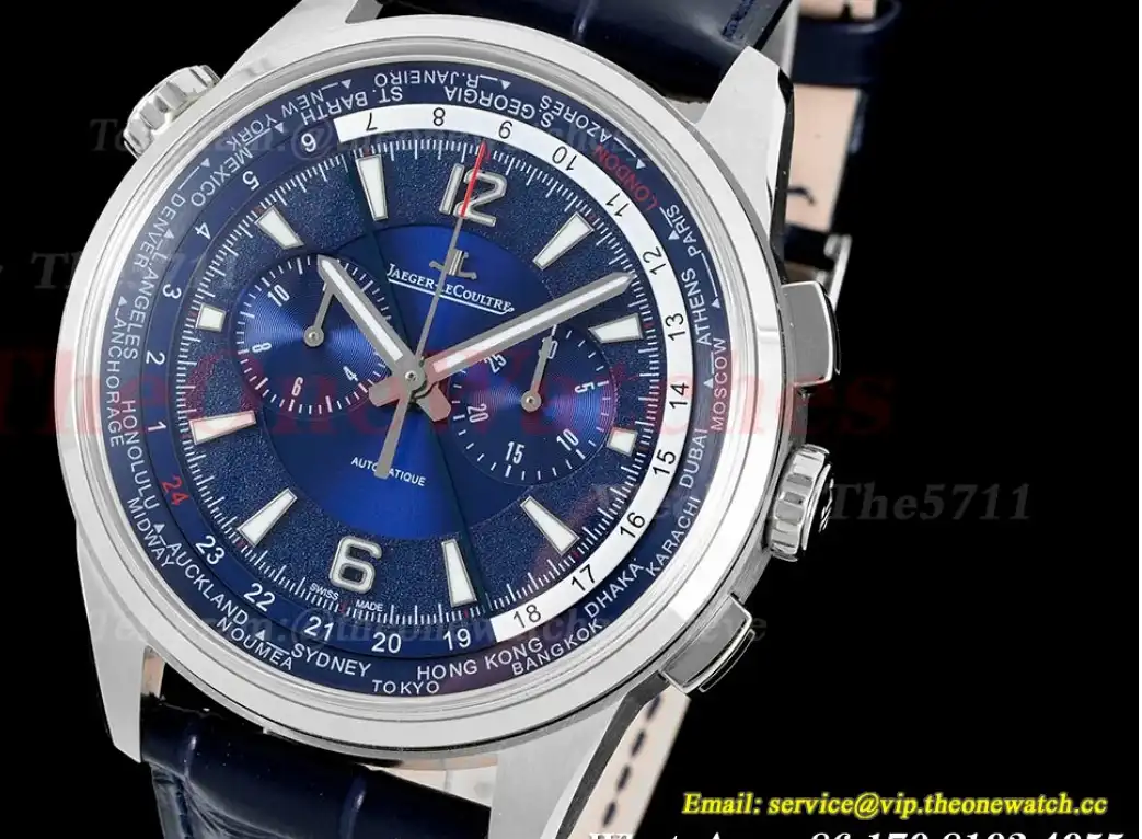 Polaris World Time Chrono SS LE Blue HKF A7750