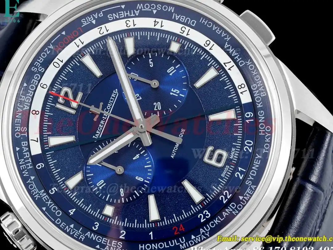 Polaris World Time Chrono SS LE Blue HKF A7750