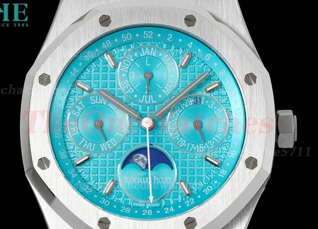 Royal Oak Perpetual Cal 26574 SS SS Tiffany blue APSF A5134