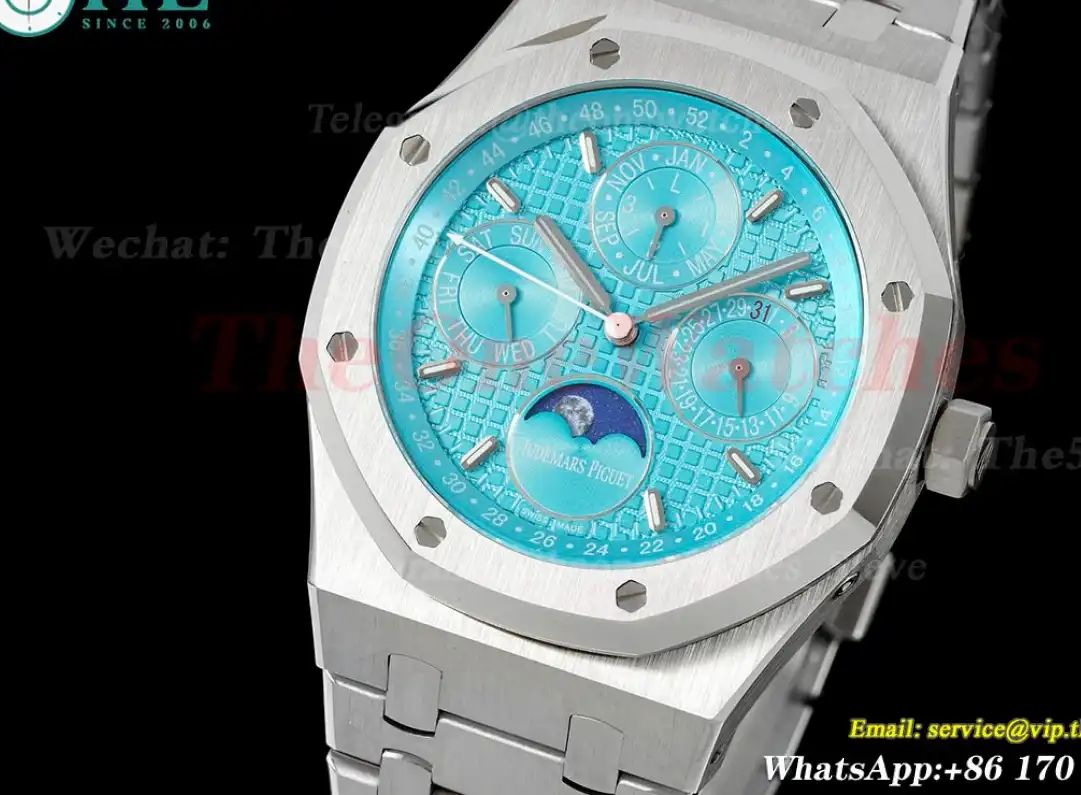 Royal Oak Perpetual Cal 26574 SS SS Tiffany blue APSF A5134