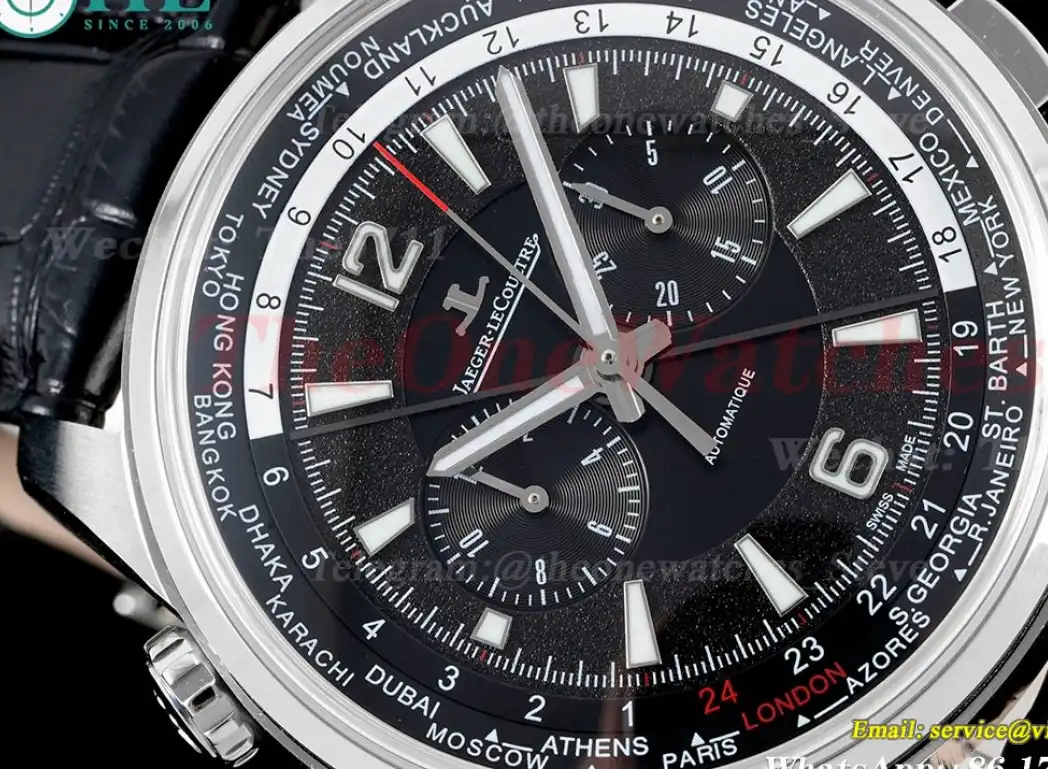 Polaris World Time Chrono SS LE Black HKF A7750