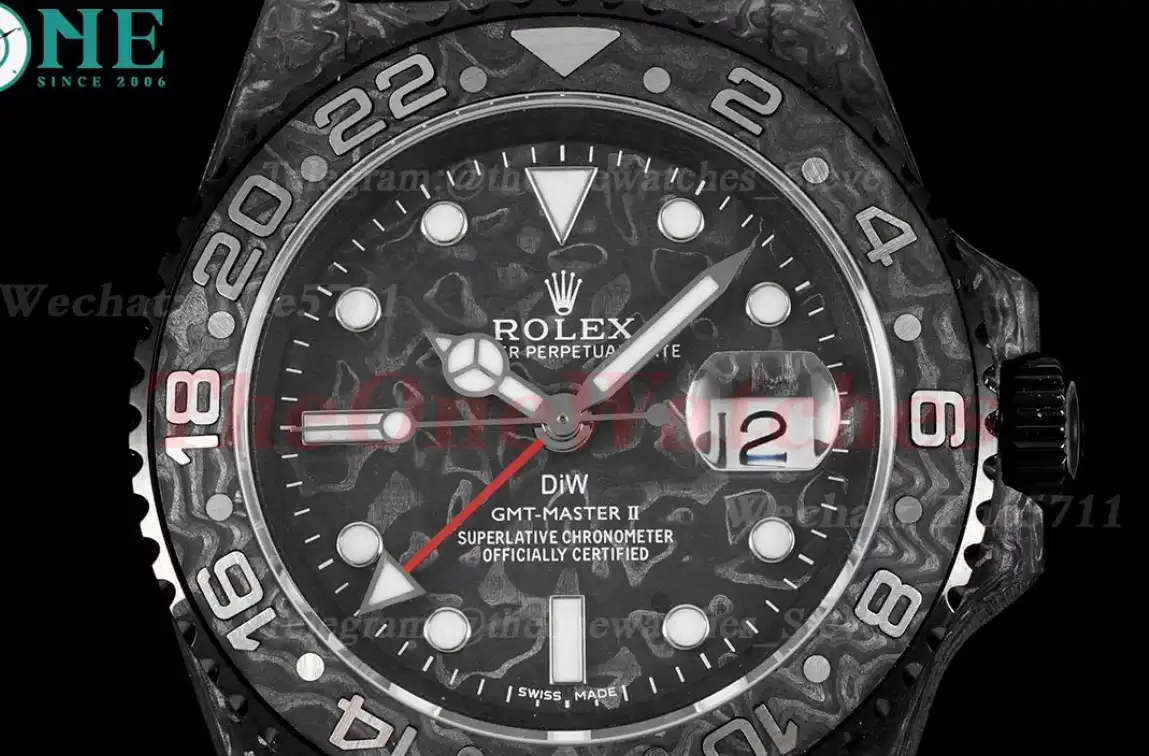 GMT Master II DIW 40mm Num FC NY Black Dot DIWF A3285