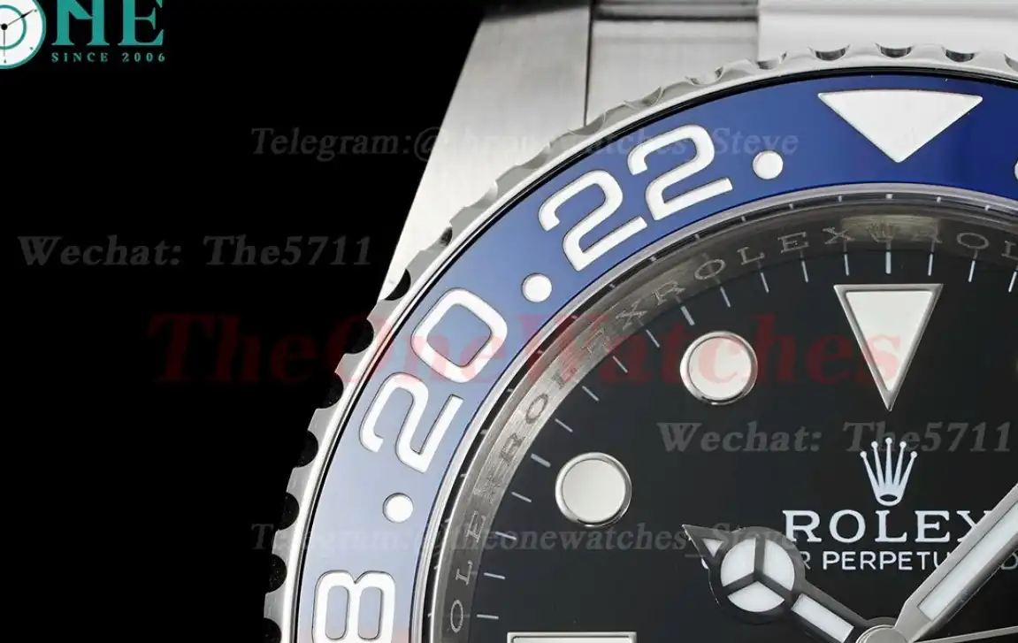 GMT Master II 126719 BLRO Red Blue Ceramic 904L Steel APSF Black Dial VR3186