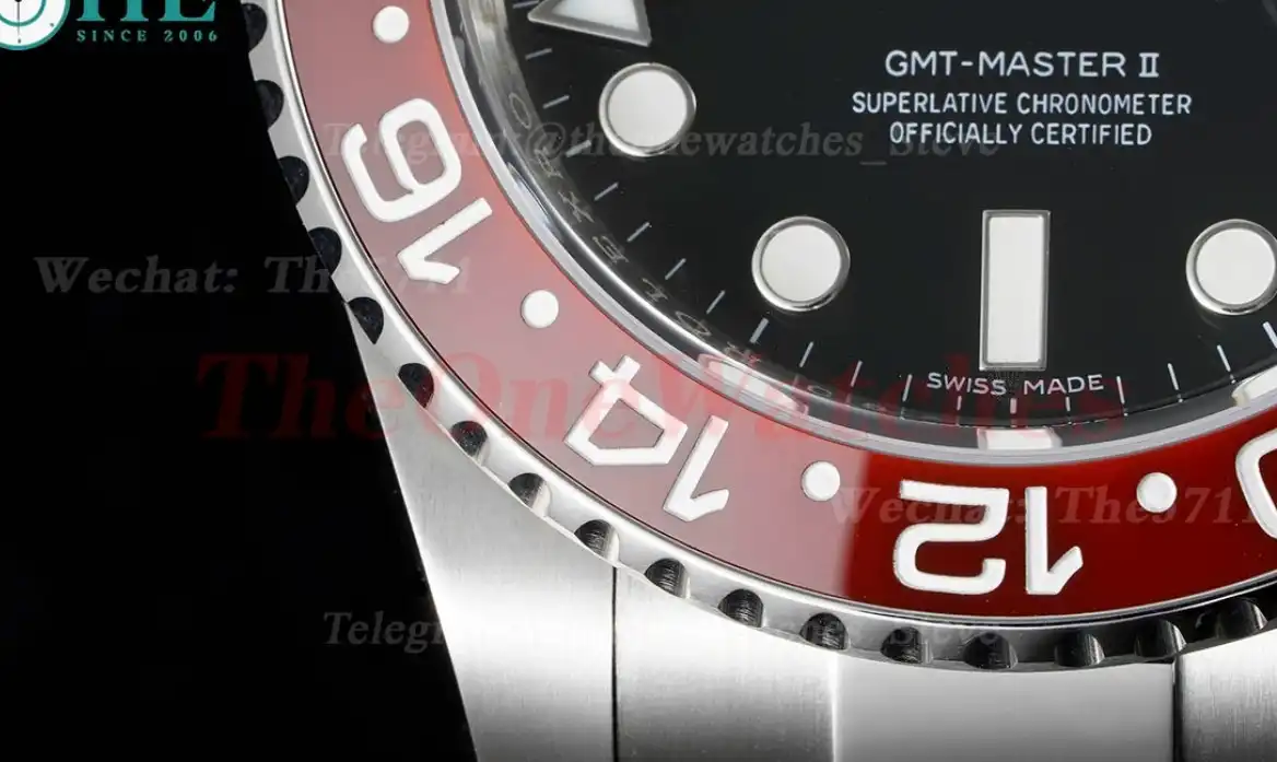 GMT Master II 126719 BLRO Red Blue Ceramic 904L Steel APSF Black Dial VR3186