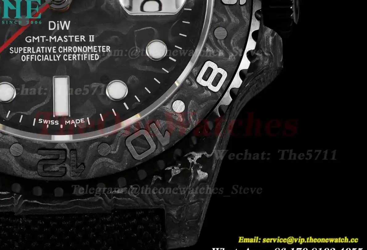 GMT Master II DIW 40mm Num FC NY Black Dot DIWF A3285