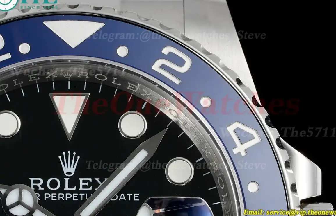 GMT Master II 126719 BLRO Red Blue Ceramic 904L Steel APSF Black Dial VR3186