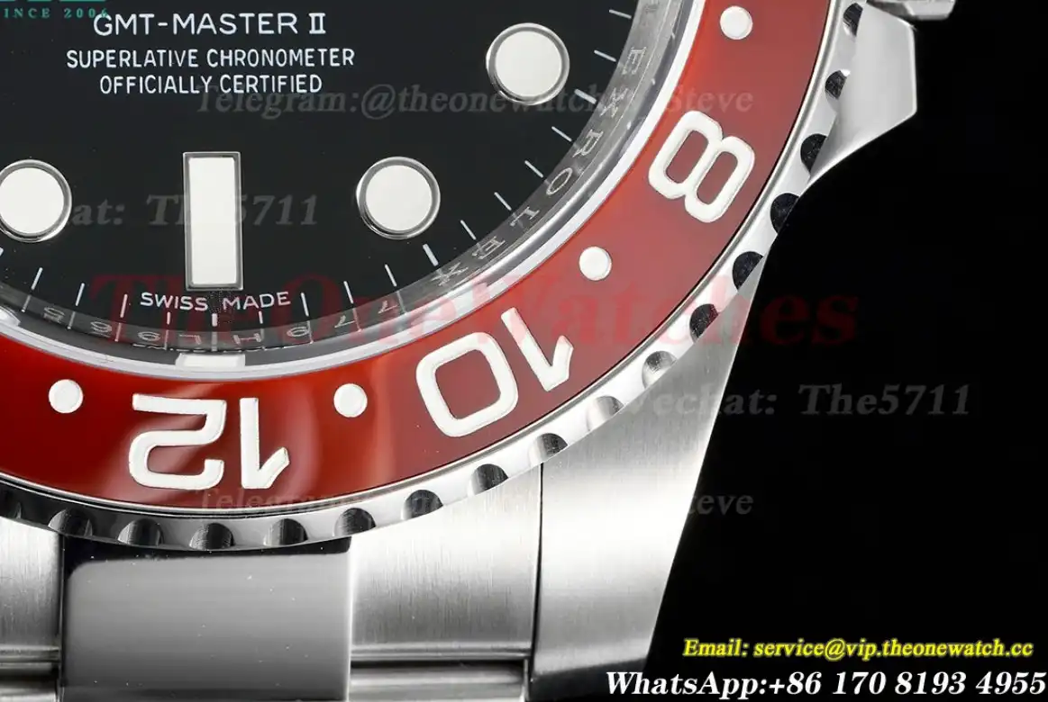 GMT Master II 126719 BLRO Red Blue Ceramic 904L Steel APSF Black Dial VR3186