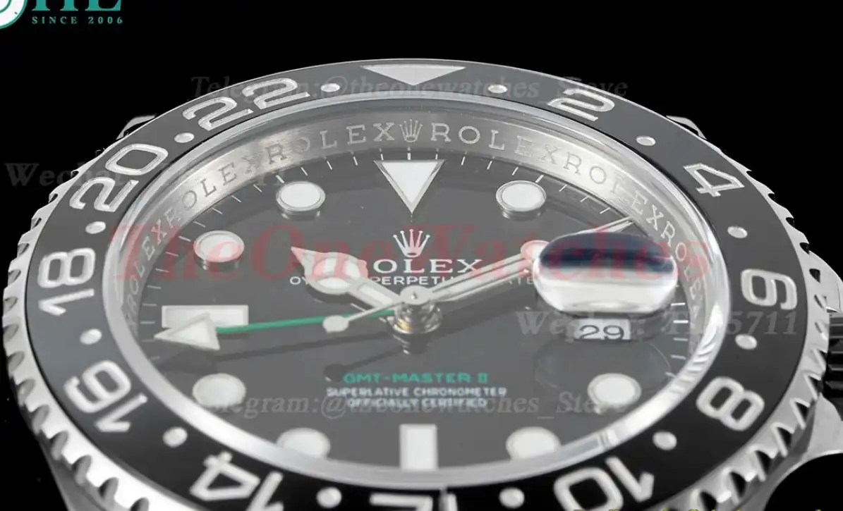 GMT Master II 116710LN Black Ceramic 904L Steel APSF Black Dial VR3186