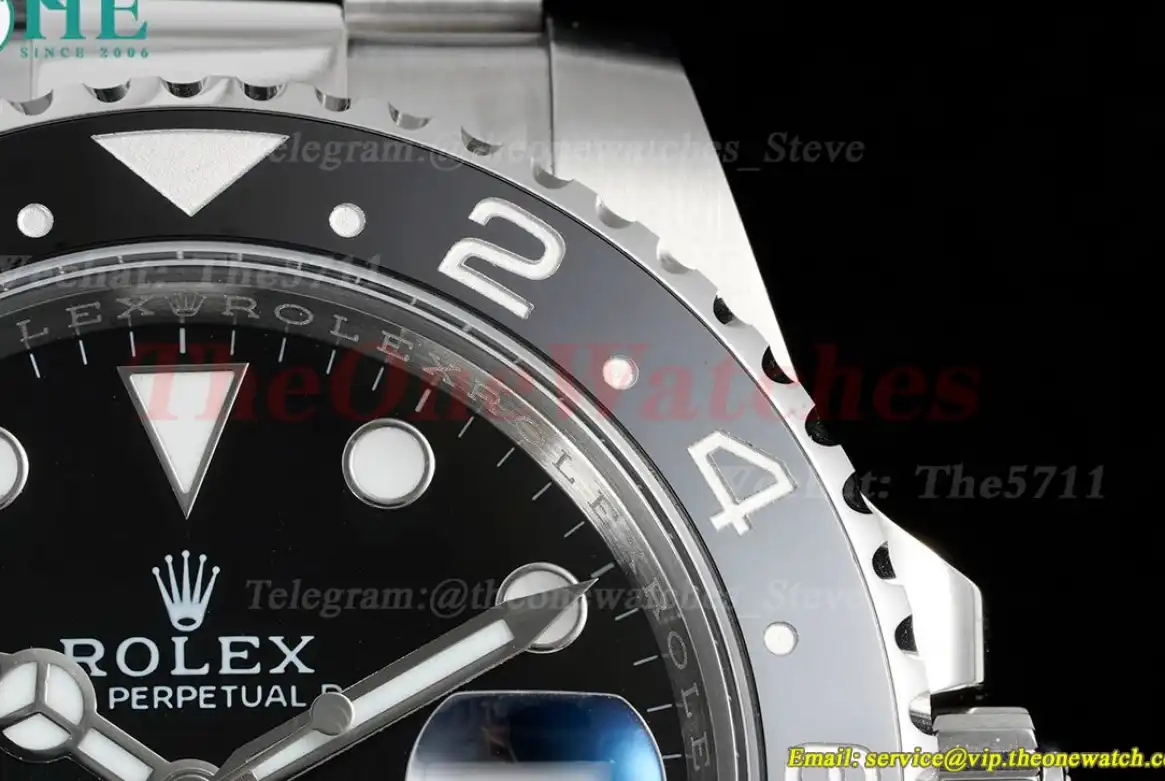 GMT Master II 116710LN Black Ceramic 904L Steel APSF Black Dial VR3186