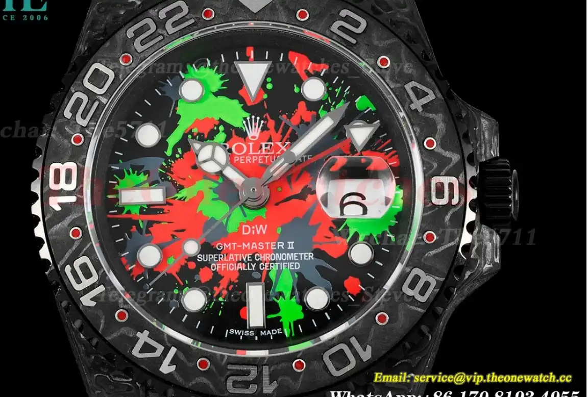 GMT Master II DIW 40mm Num FC NY Motley Dot DIWF A3285