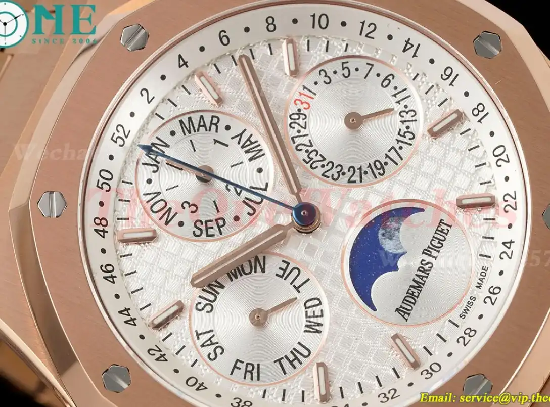 Royal Oak Perpetual Cal 26574 RG RG White Stk APSF A5134