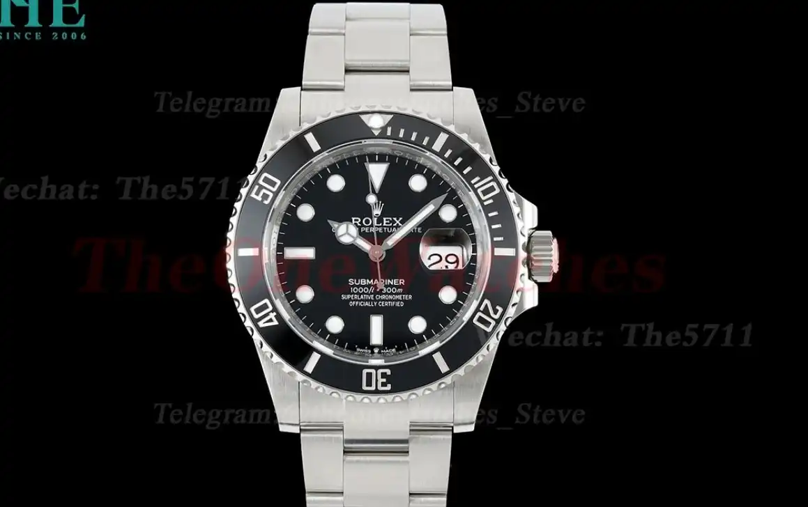 Submariner 126610LN 41MM 904L SS SS Black Bezel ZF VR3235