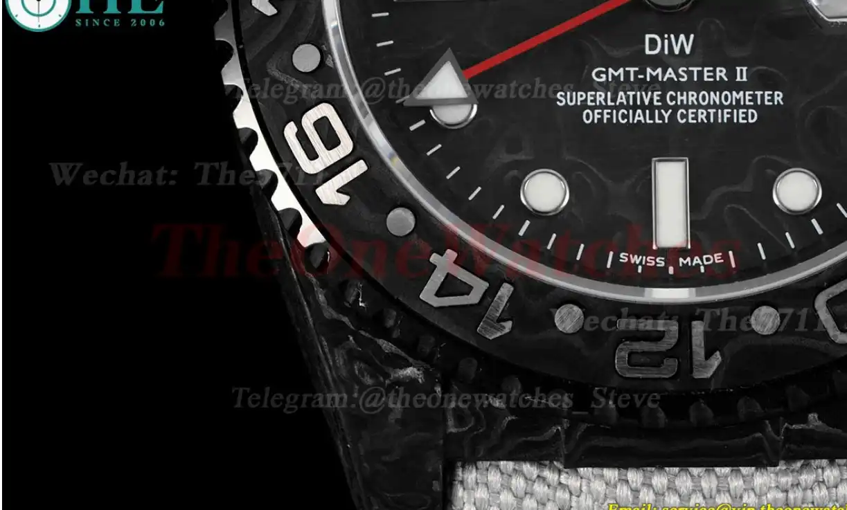 GMT Master II DIW 40mm Num FC NY Black Dot DIWF A3285