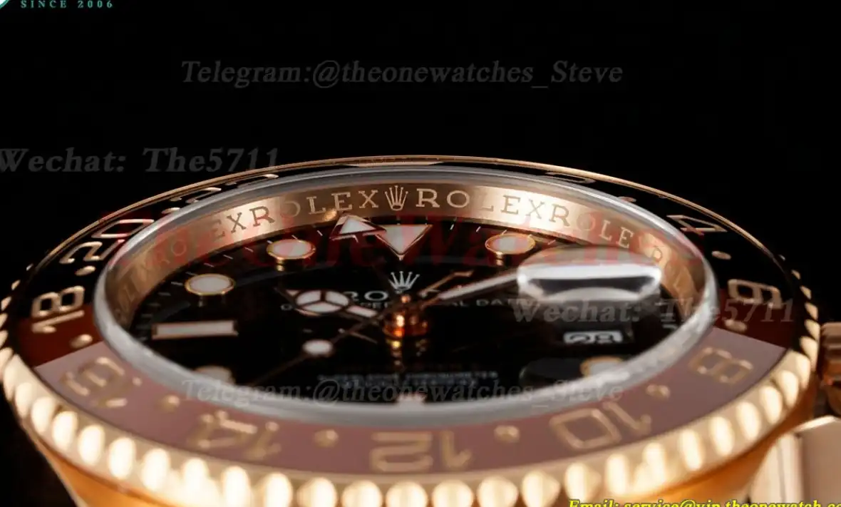 GMT II 126715 Rootbeer Oys 40mm RG RG Black Dial Clean DD3285 Super Clone