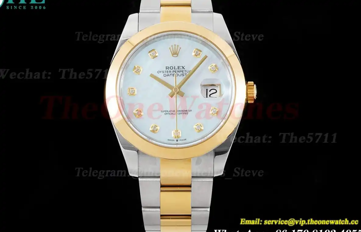 Datejust 126303 41mm Oyster 904L SS YG Mop Dia King VR3235