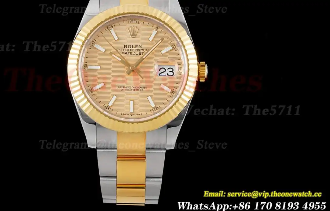 Datejust 126333 41mm Oyster 904L SS YG Gold Stk King VR3235