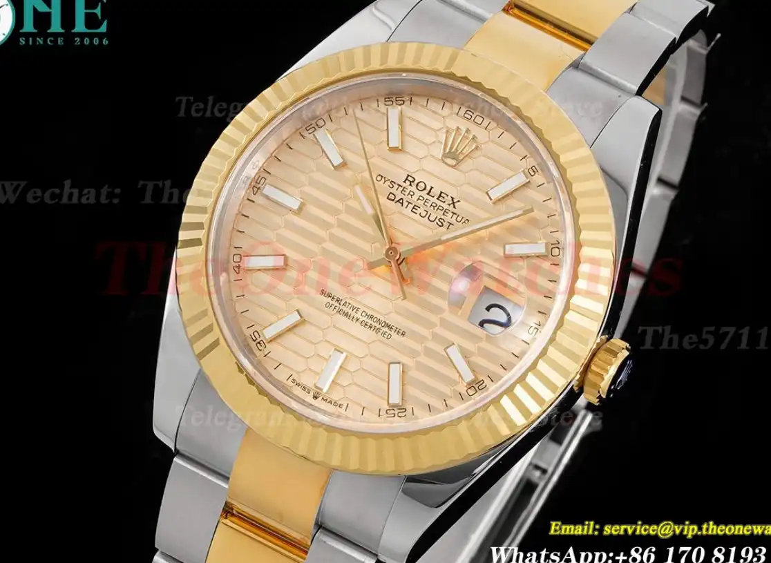 Datejust 126333 41mm Oyster 904L SS YG Gold Stk King VR3235