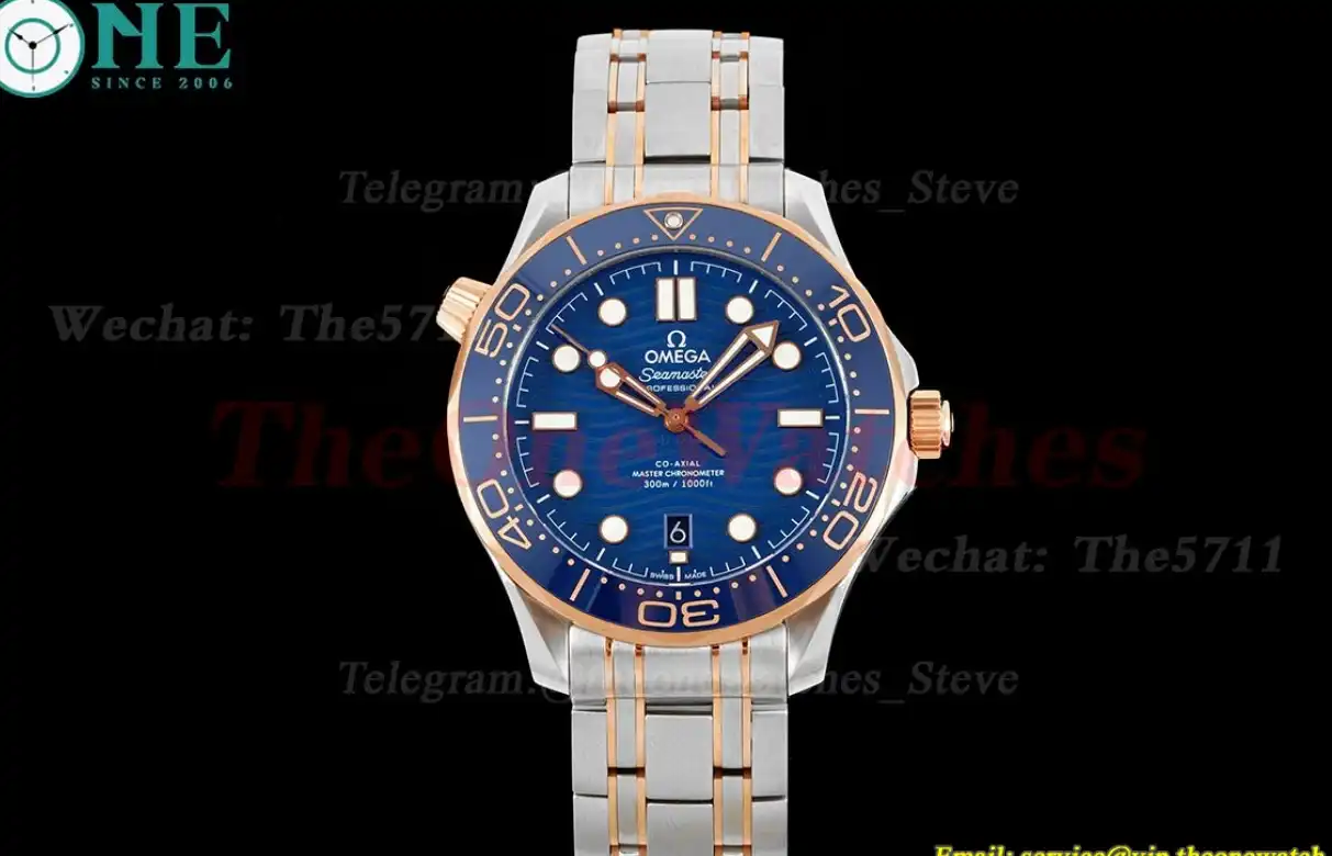 Seamaster 300m 42mm RG SS Blue VSF A8800