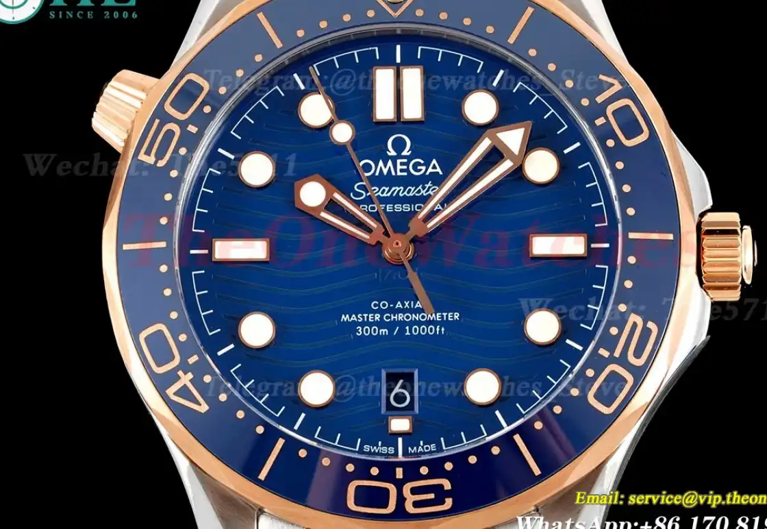 Seamaster 300m 42mm RG SS Blue VSF A8800