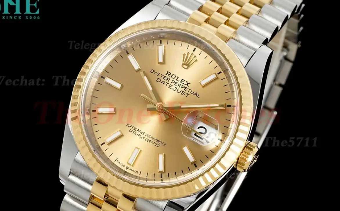 Datejust 126233 36mm Jub YG SS Gold Dial Clean SH3235