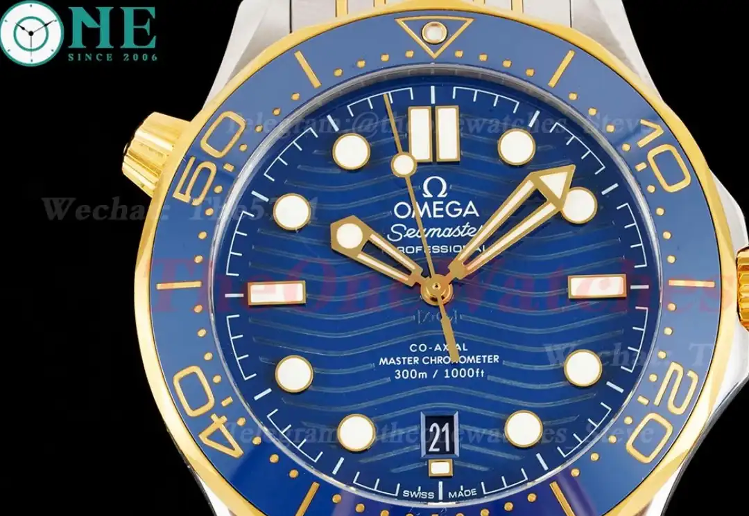 Seamaster Diver 42mm 300m YG SS Blue Dial VSF A8800