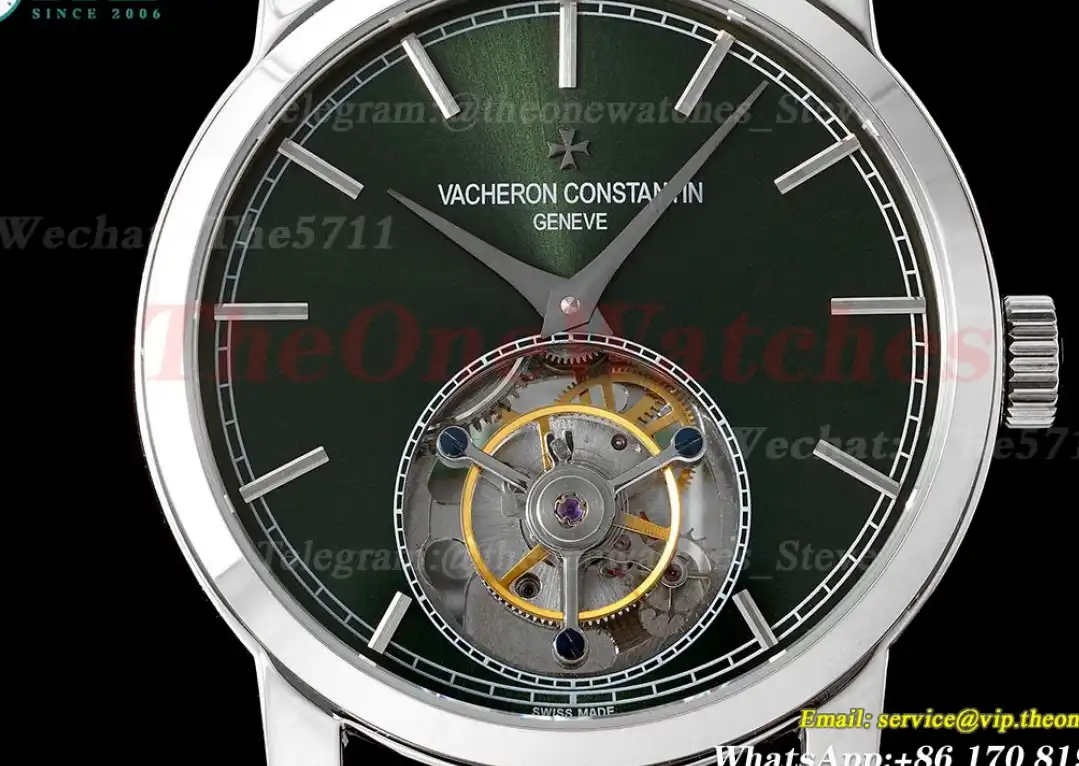 Traditionnelle 41mm SS LE Green Dial RMSF Tourb